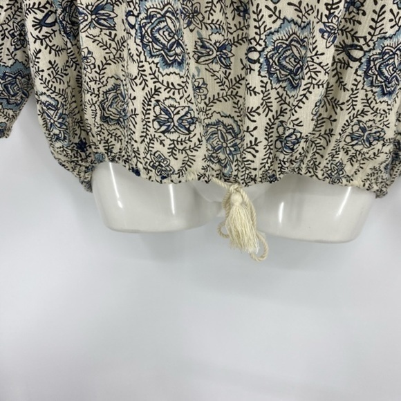 Denim and Company RL BoHo floral print top M - Picture 3 of 12
